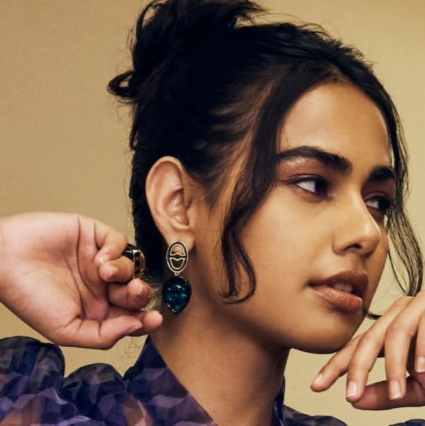 Green Drop Earring for Women by Isharya | Modern Indian Jewellery