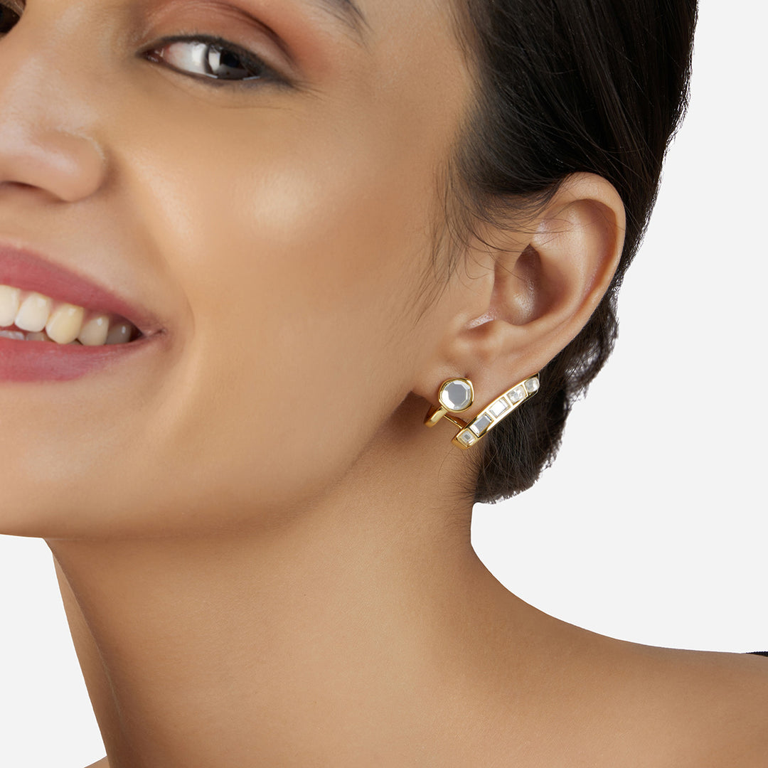 Flash Mirror Climb Ear Cuffs