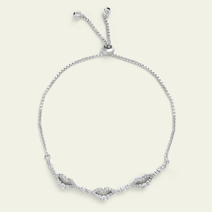 Silver Lips Bracelet