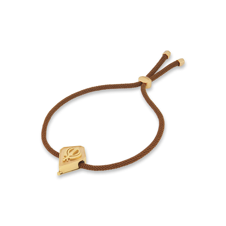Gold Khanda Rakhi Bracelet