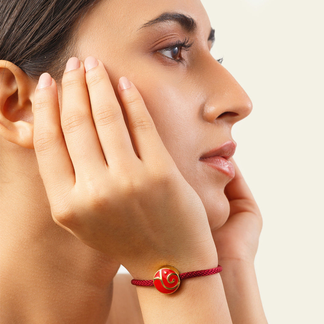 Abstract Ganesha Rakhi Bracelet