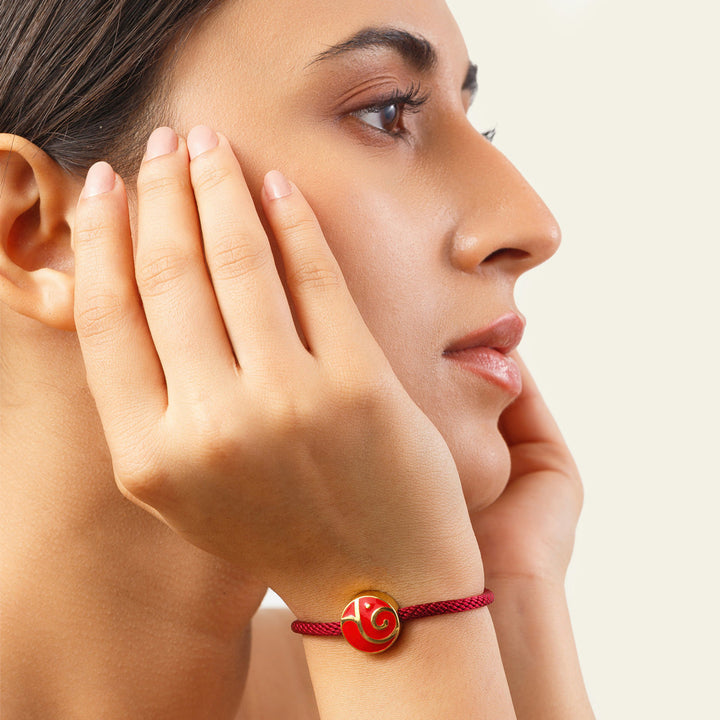 Abstract Ganesha Rakhi Bracelet