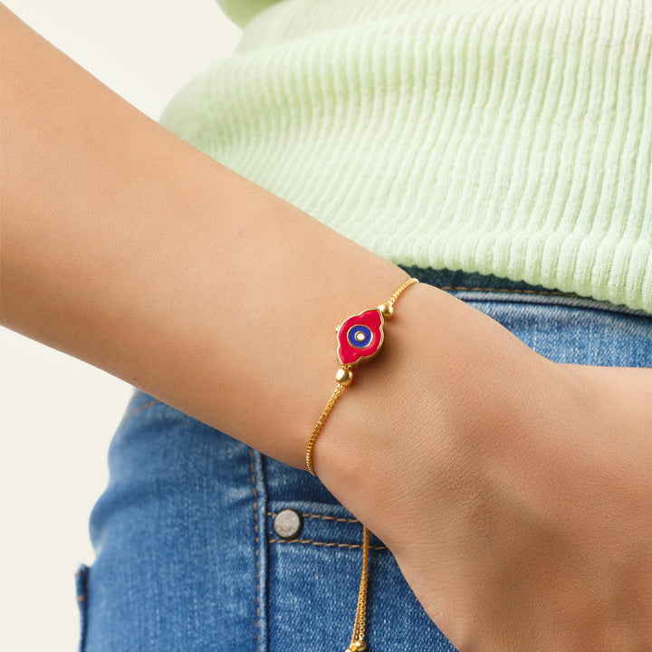 Enamel Eye Rakhi Bracelet