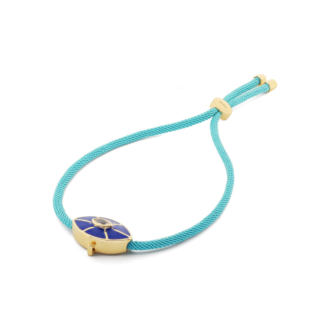 Evil Eye Enamel Rakhi Bracelet