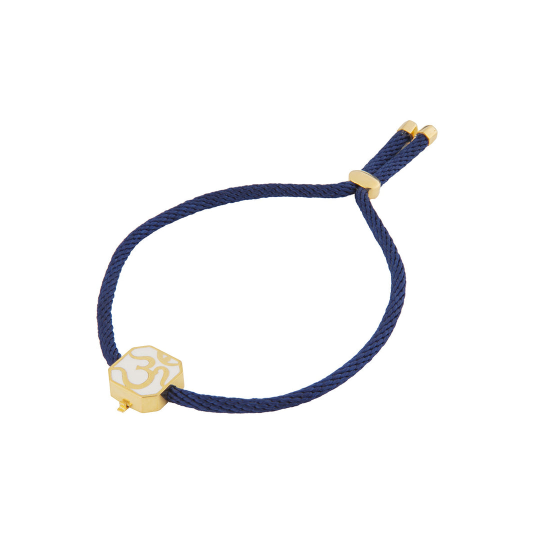 Om Enamel Rakhi Bracelet