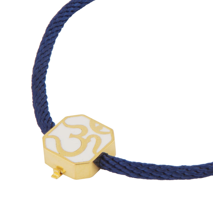 Om Enamel Rakhi Bracelet