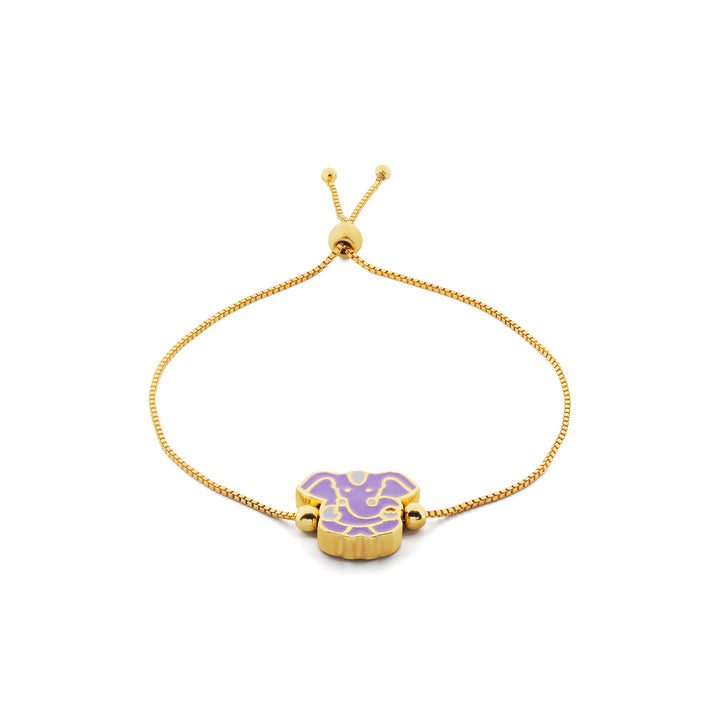 Purple Ganesha Rakhi Bracelet