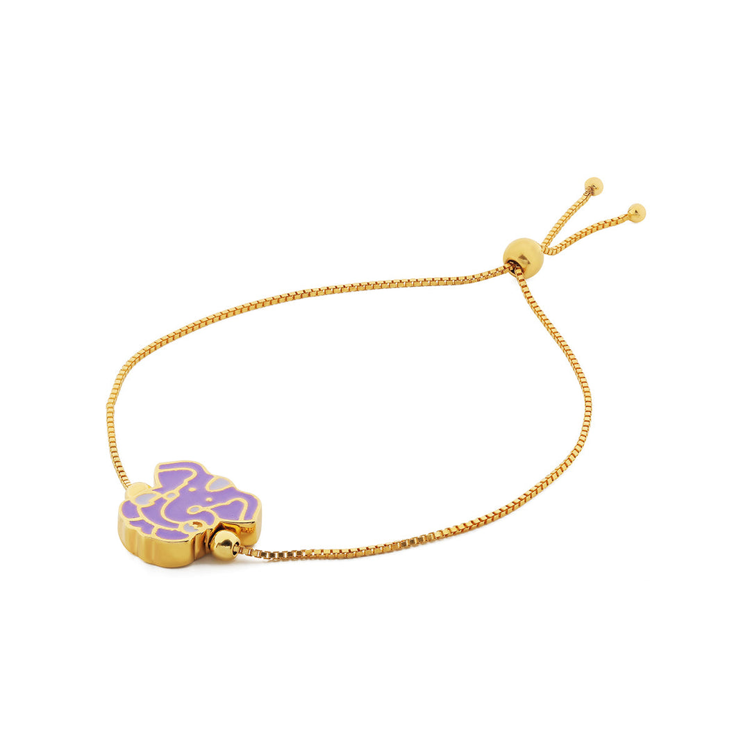 Purple Ganesha Rakhi Bracelet