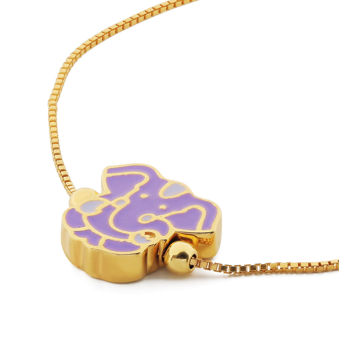 Purple Ganesha Rakhi Bracelet
