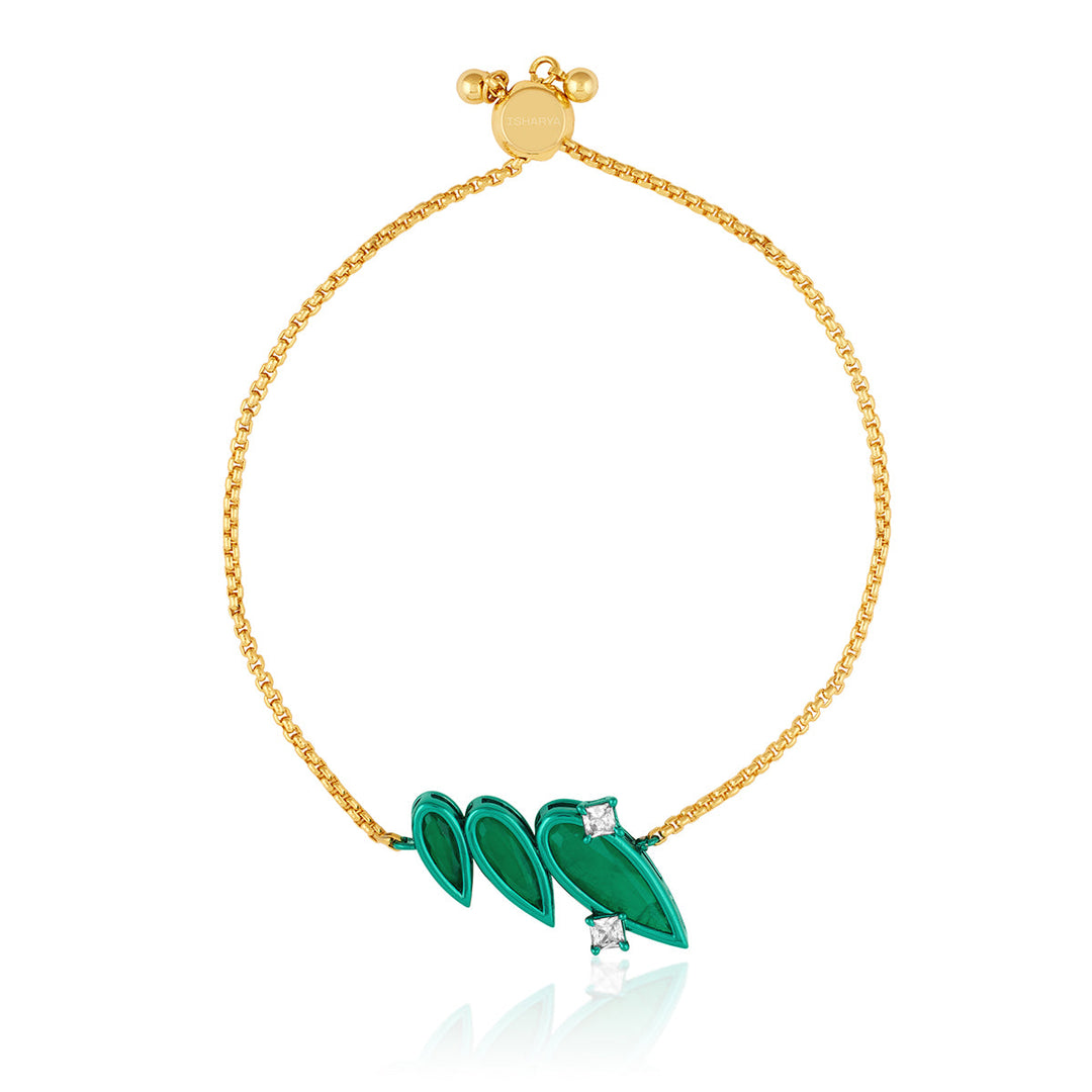 Green Bracelet Wristwear for Women by Isharya | Modern Indian Jewellery