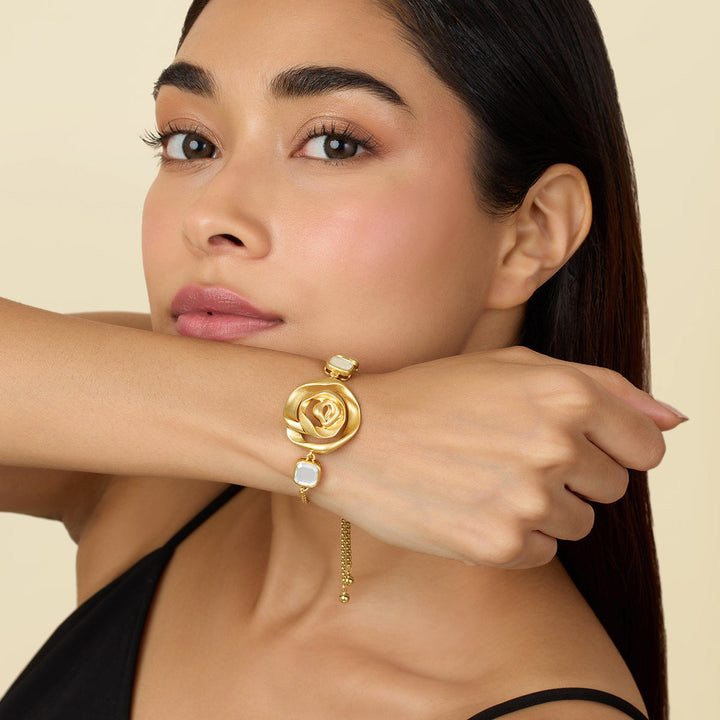 White Bangle Wristwear for Women by Isharya | Modern Indian Jewellery