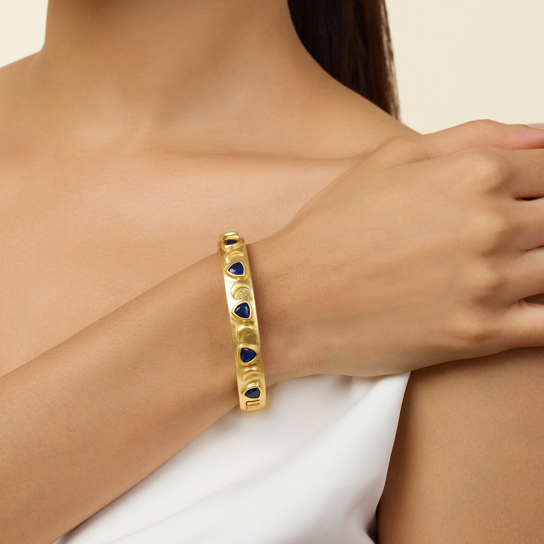 Blue Bangle Wristwear for Women by Isharya | Modern Indian Jewellery