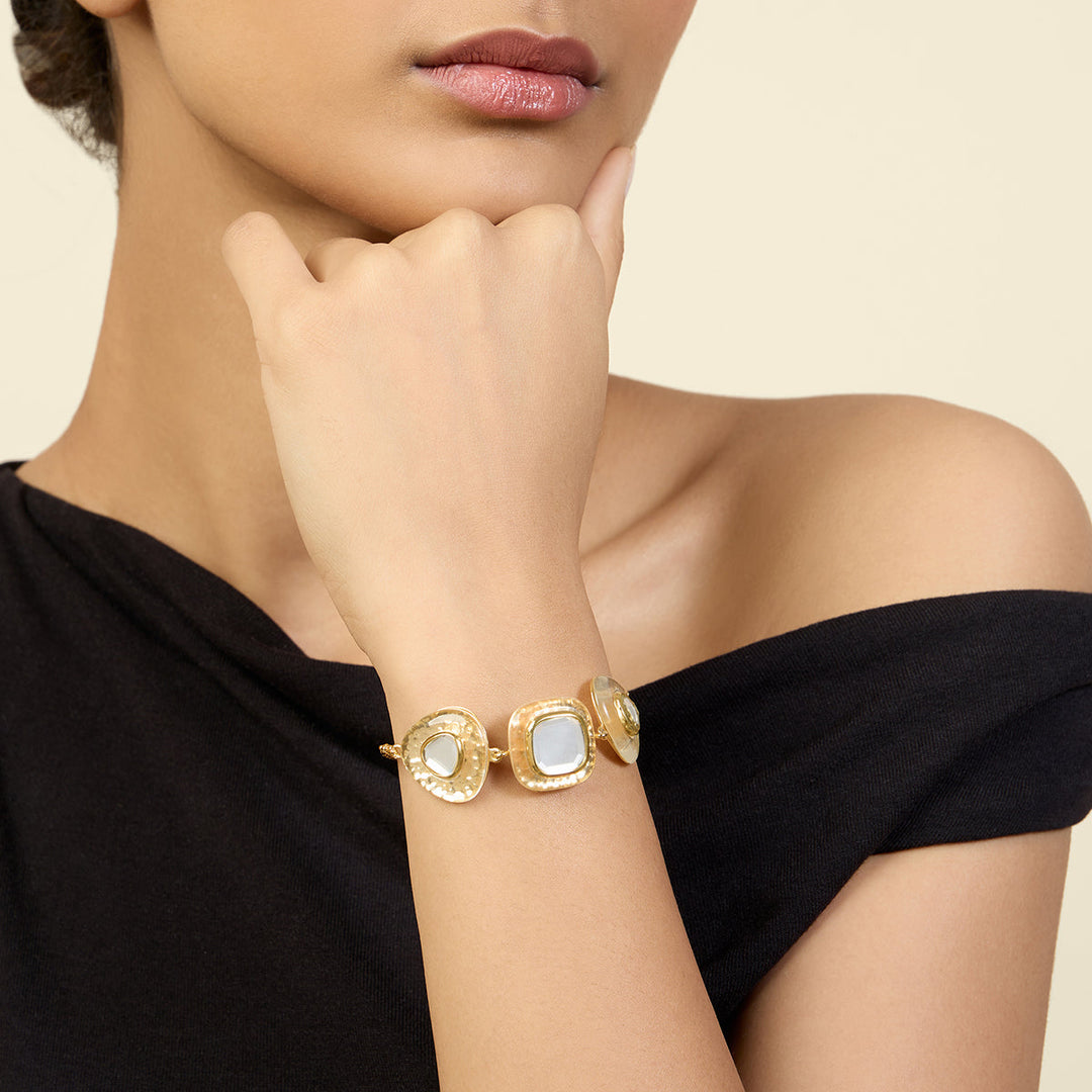 Gold Bracelet Wristwear for Women by Isharya | Modern Indian Jewellery