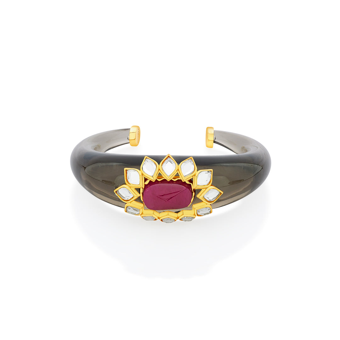 Begum Haute Pink Resin Cuff