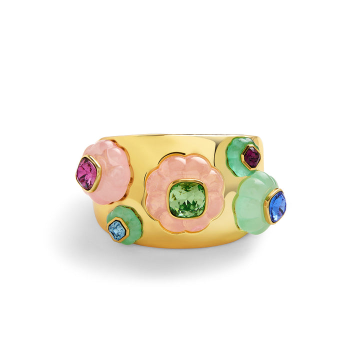 Crystal Resin Statement Cuff