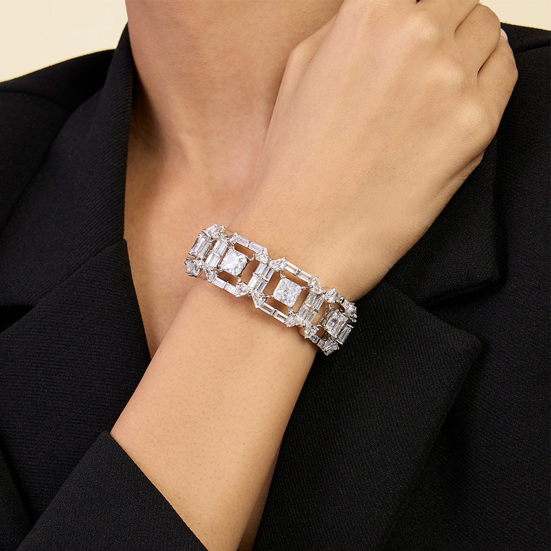 Diamond Halo Cuff