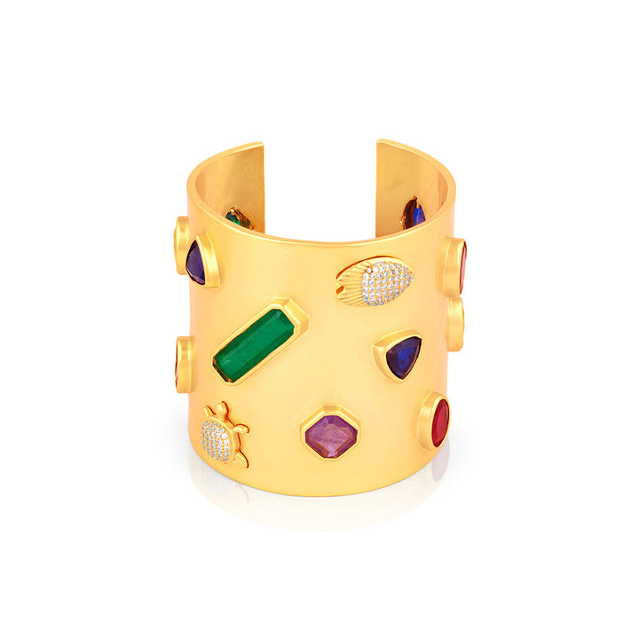 Multi Open Cuff Wristwear for Women by Isharya | Modern Indian Jewellery
