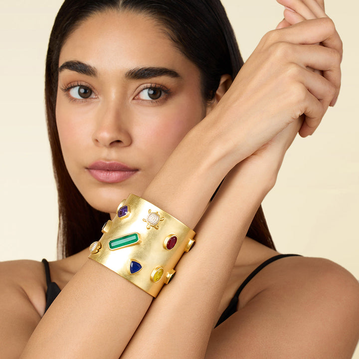 Multi Open Cuff Wristwear for Women by Isharya | Modern Indian Jewellery