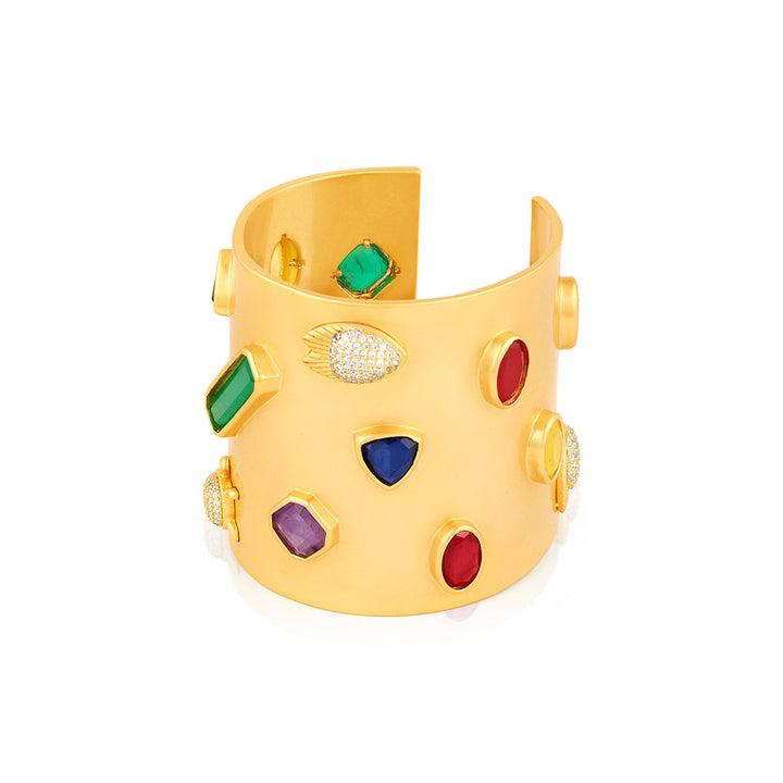 Multi Open Cuff Wristwear for Women by Isharya | Modern Indian Jewellery