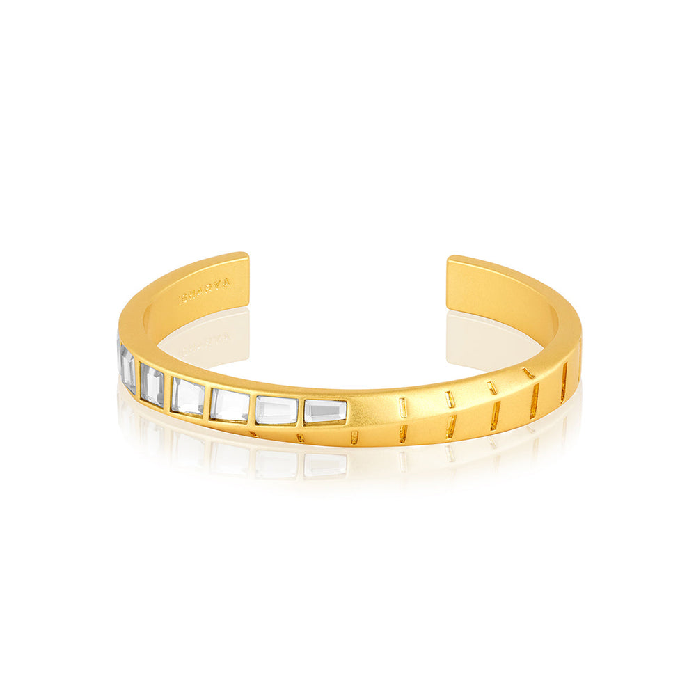 Gold Open Cuff Wristwear for Women by Isharya | Modern Indian Jewellery