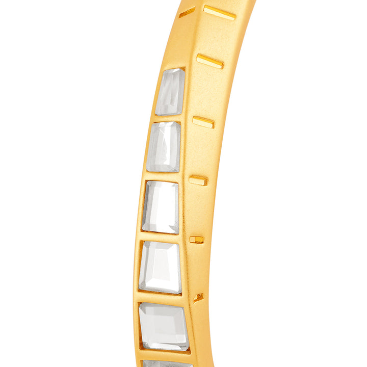 Gold Open Cuff Wristwear for Women by Isharya | Modern Indian Jewellery