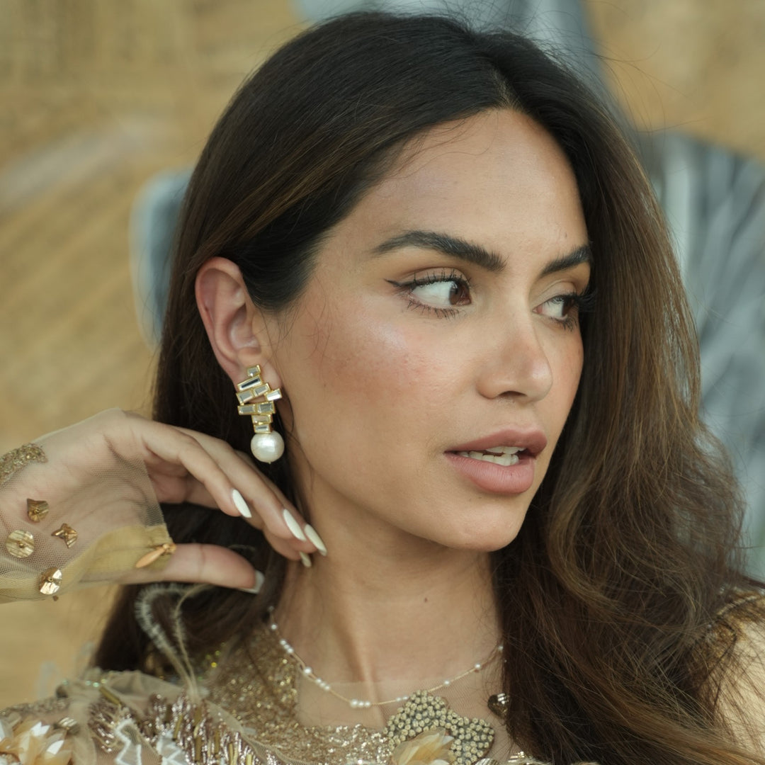 Rise Pearl Drop Earrings