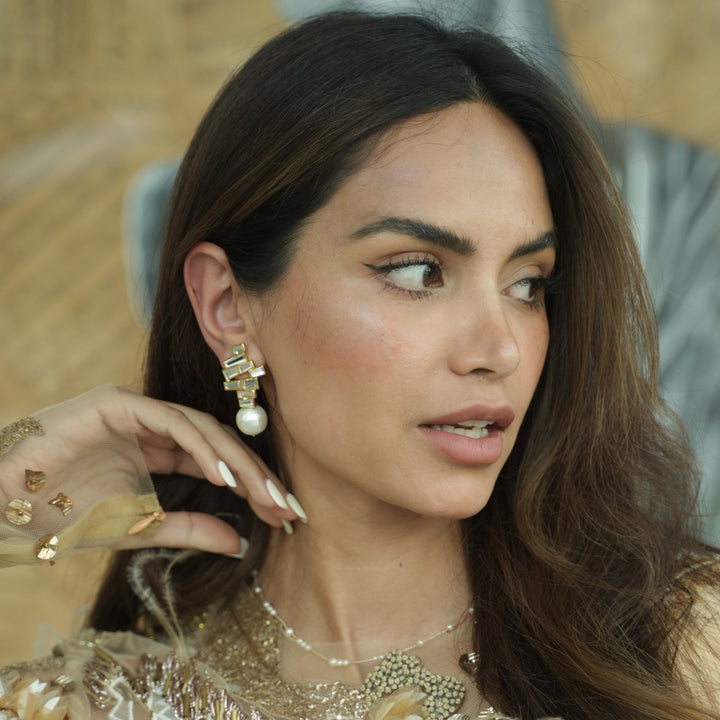 Rise Pearl Drop Earrings