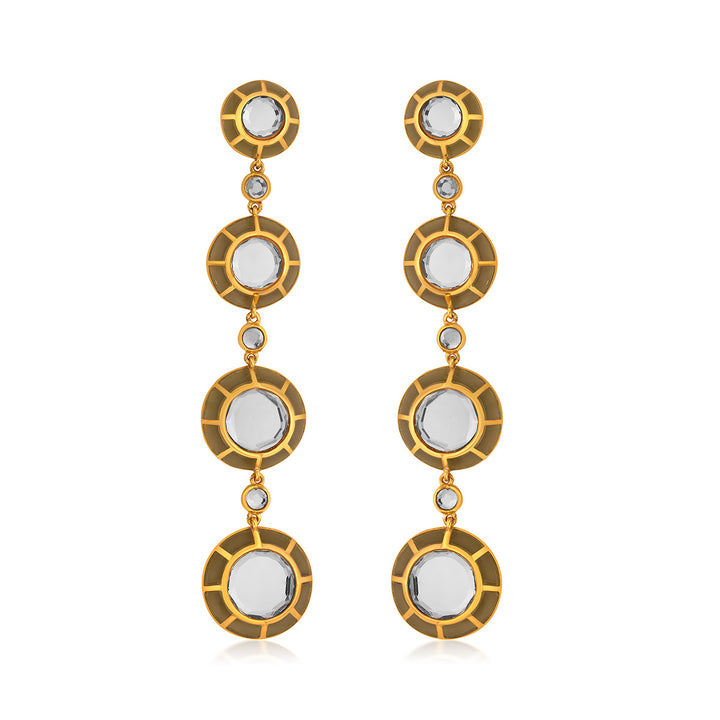 Ayaana Resin & Mirror Long Earrings