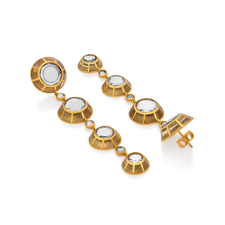 Ayaana Resin & Mirror Long Earrings