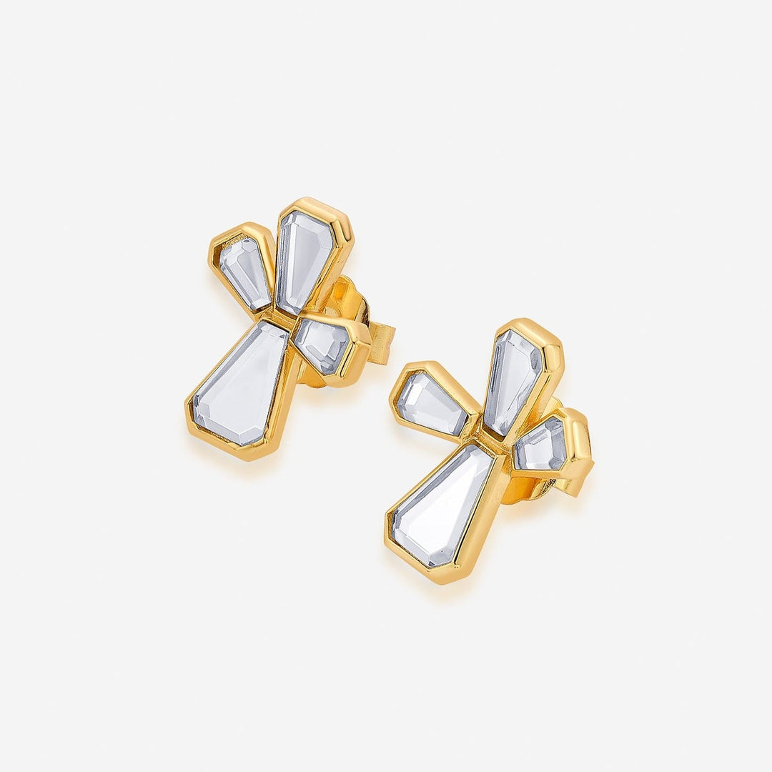 Ayaana Abstract Petals Stud Earrings