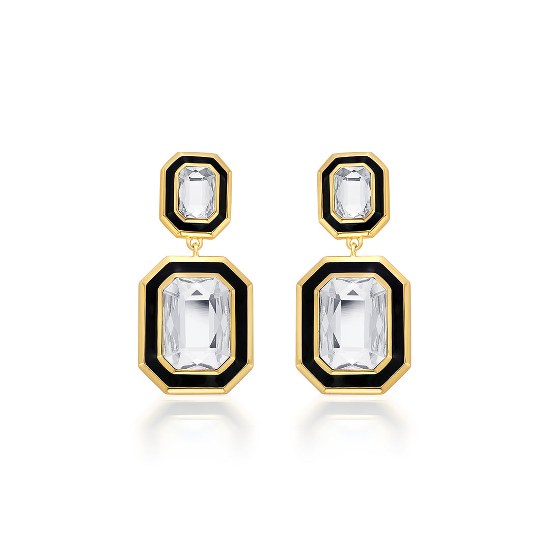 Bougie Octagon Drop Earrings