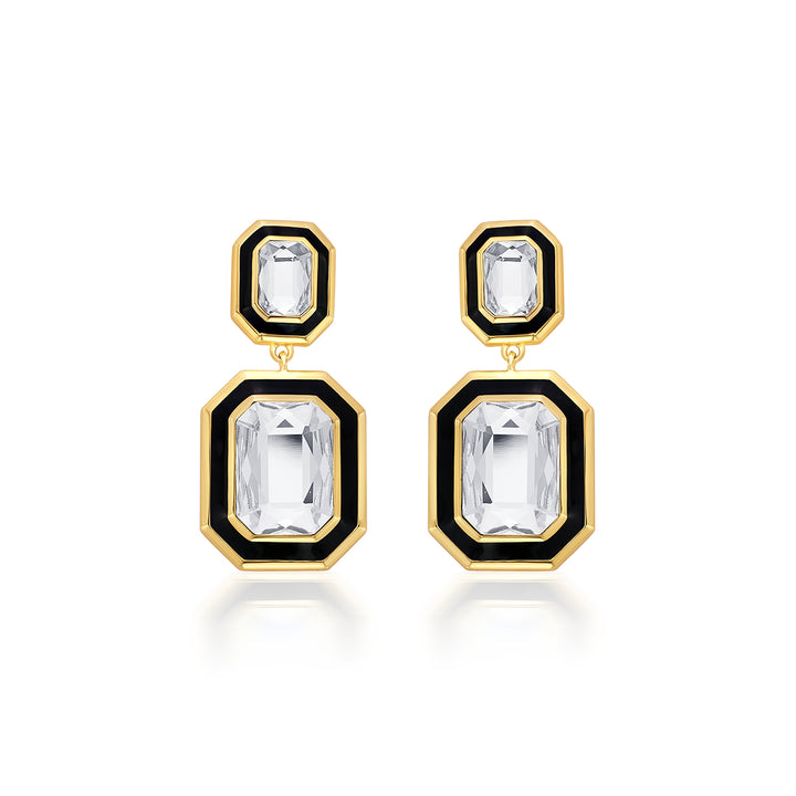 Bougie Octagon Drop Earrings