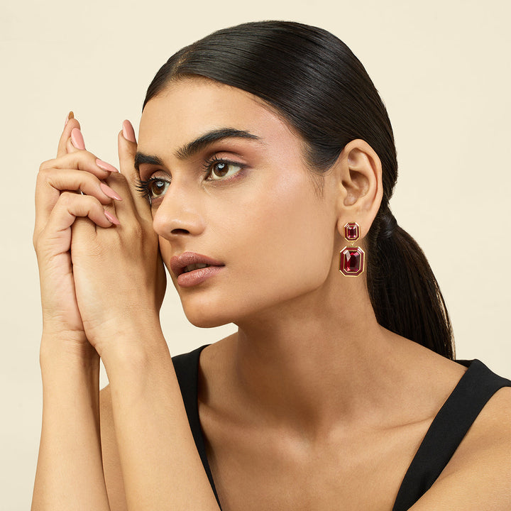 Red Party Girl Earrings