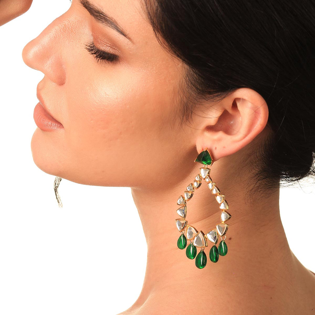 Multi Drop Earring for Women by Isharya | Modern Indian Jewellery
