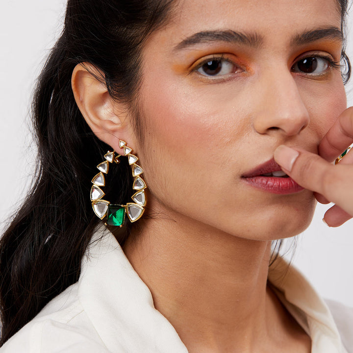 Multi Stud Earring for Women by Isharya | Modern Indian Jewellery