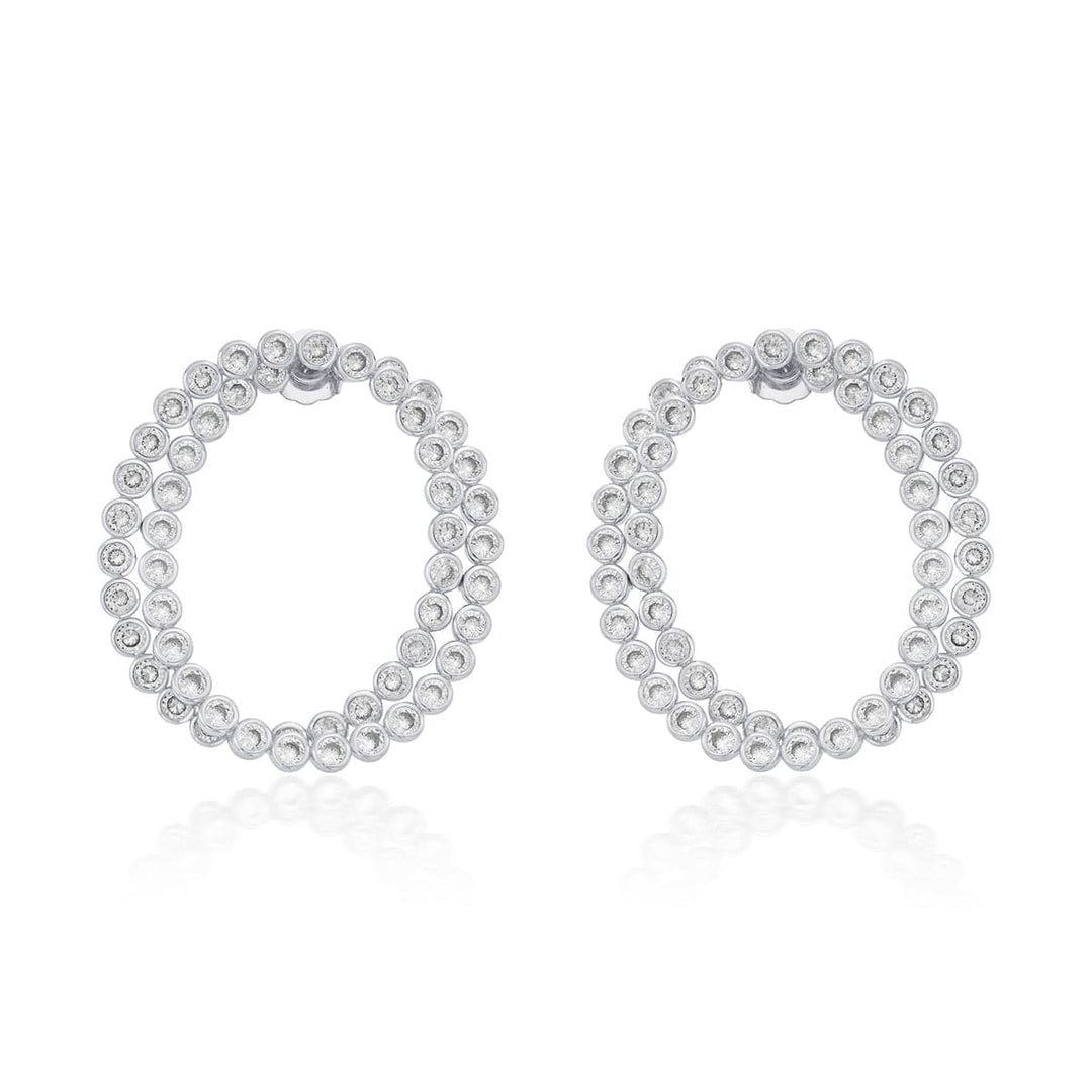 Ruhaniyat Luminous CZ Earrings for Women by Isharya | Modern Indian Jewellery