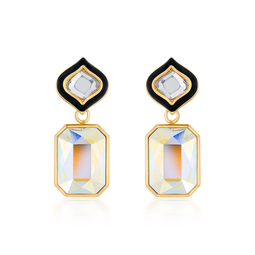 Meher Mirror Crystal Earrings - Isharya | Modern Indian Jewelry