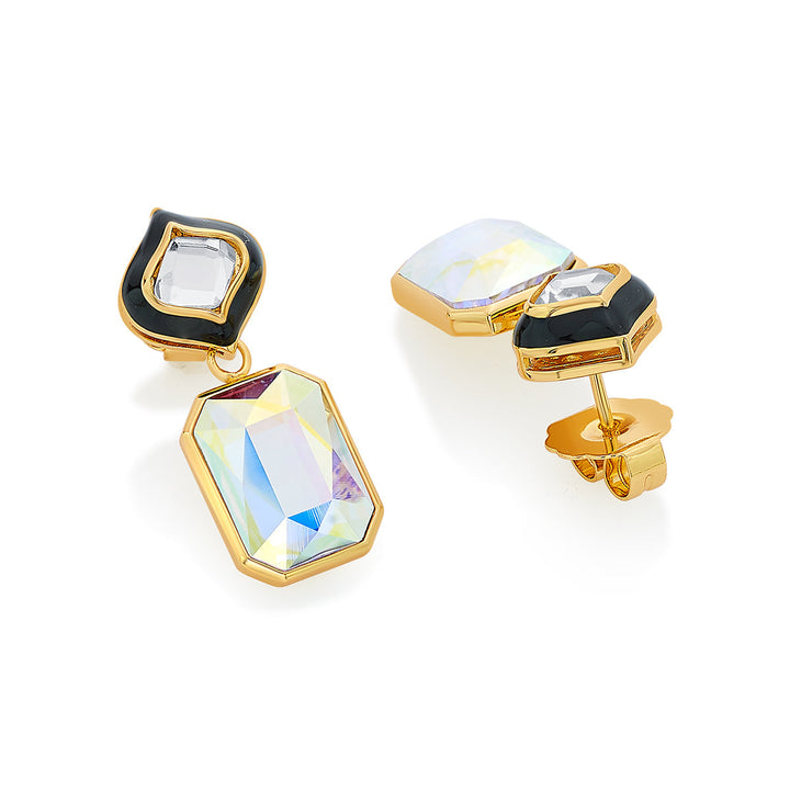 Meher Mirror Crystal Earrings - Isharya | Modern Indian Jewelry