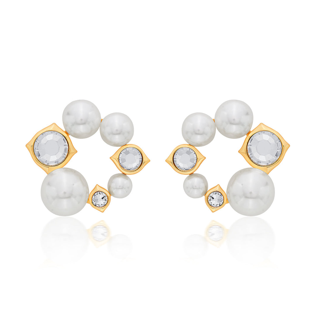 Amara Pearl CZ Earrings