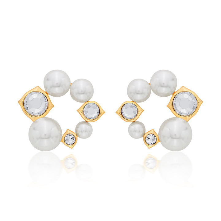 Amara Pearl CZ Earrings