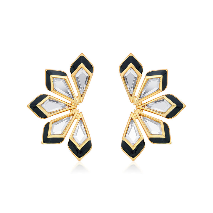 Amina Mirror Flower Earrings
