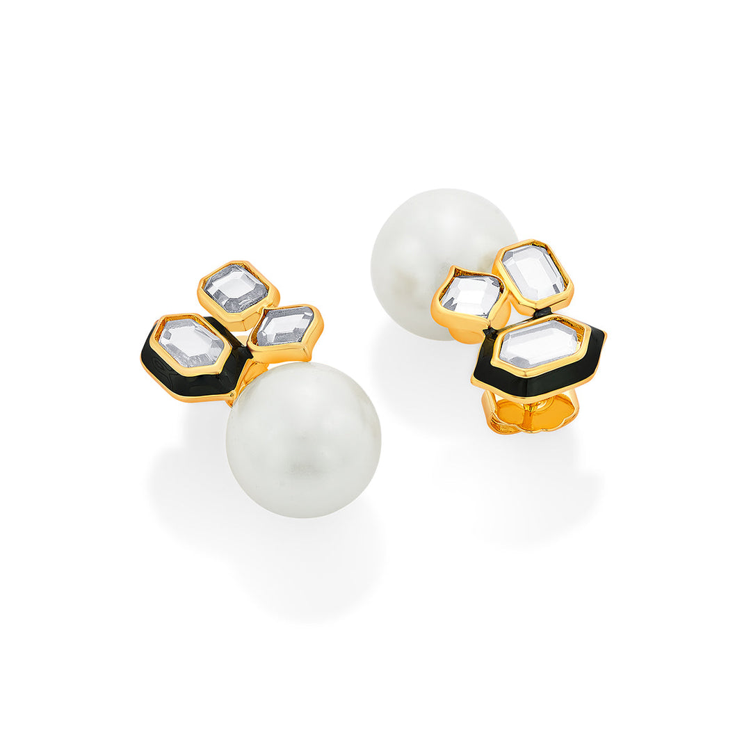 Amina Mismatched Stud Earrings