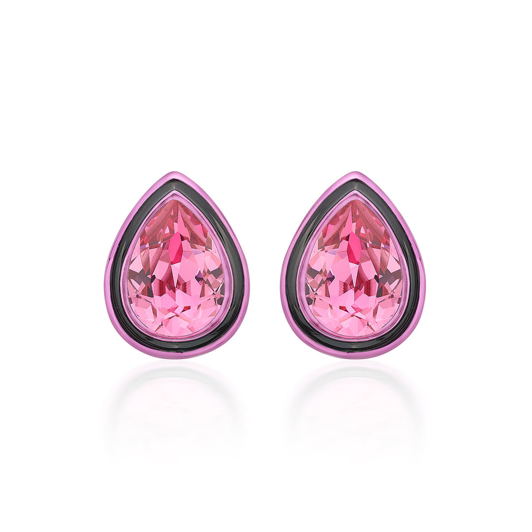 Pink Stud Earring for Women by Isharya | Modern Indian Jewellery