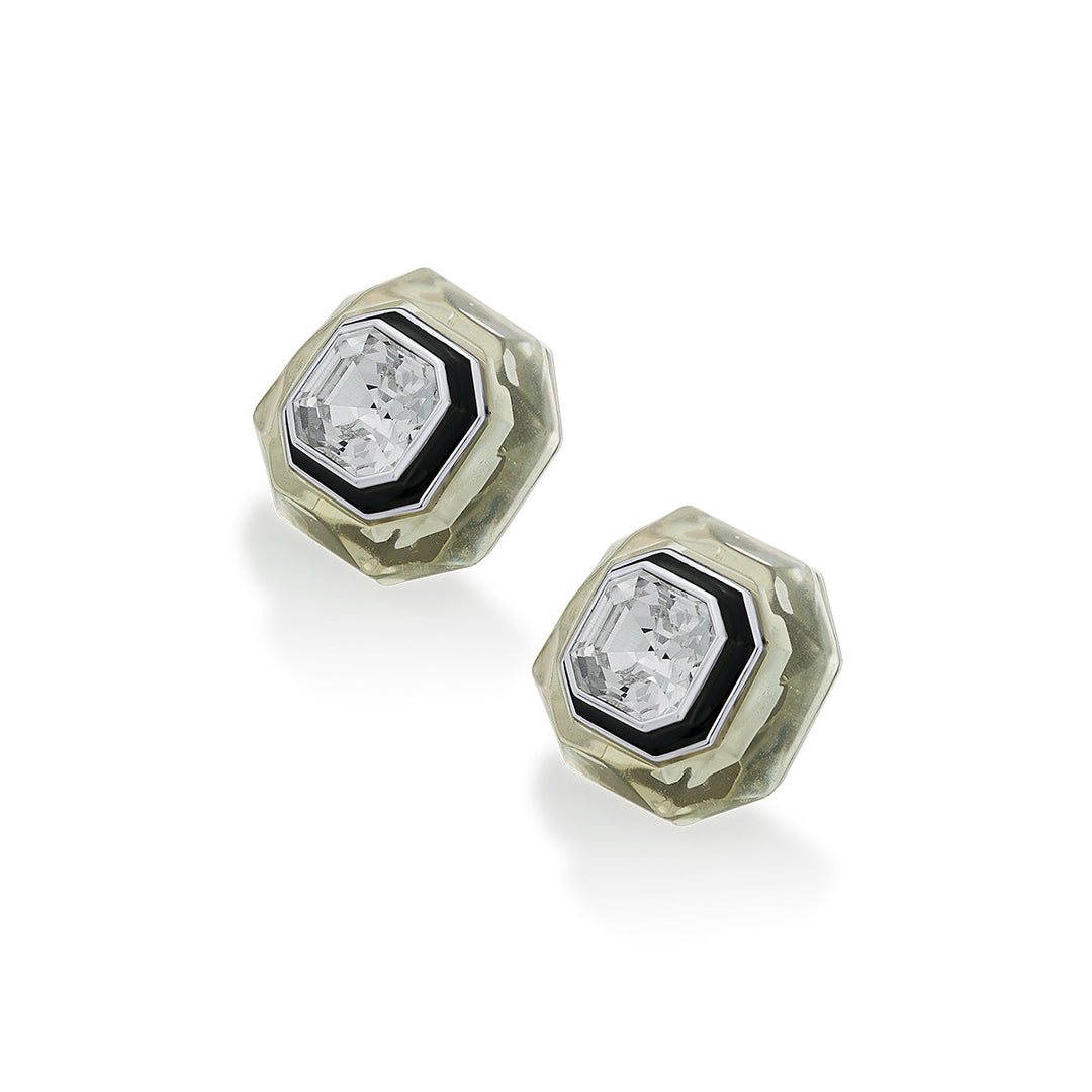 White Stud Earring for Women by Isharya | Modern Indian Jewellery