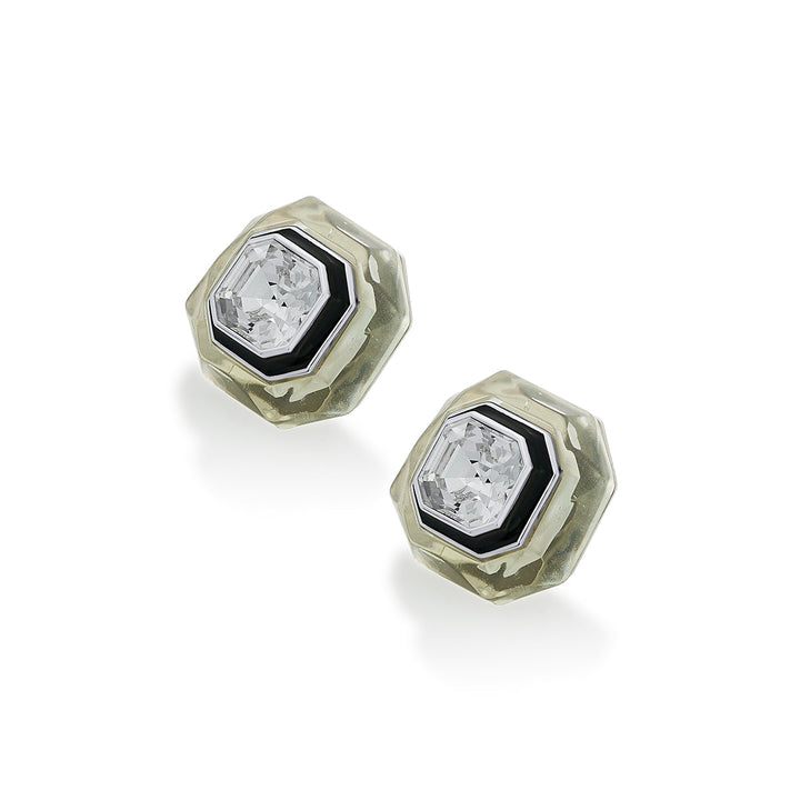 White Stud Earring for Women by Isharya | Modern Indian Jewellery