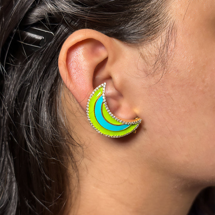 Moon & Star Mismatch Earrings