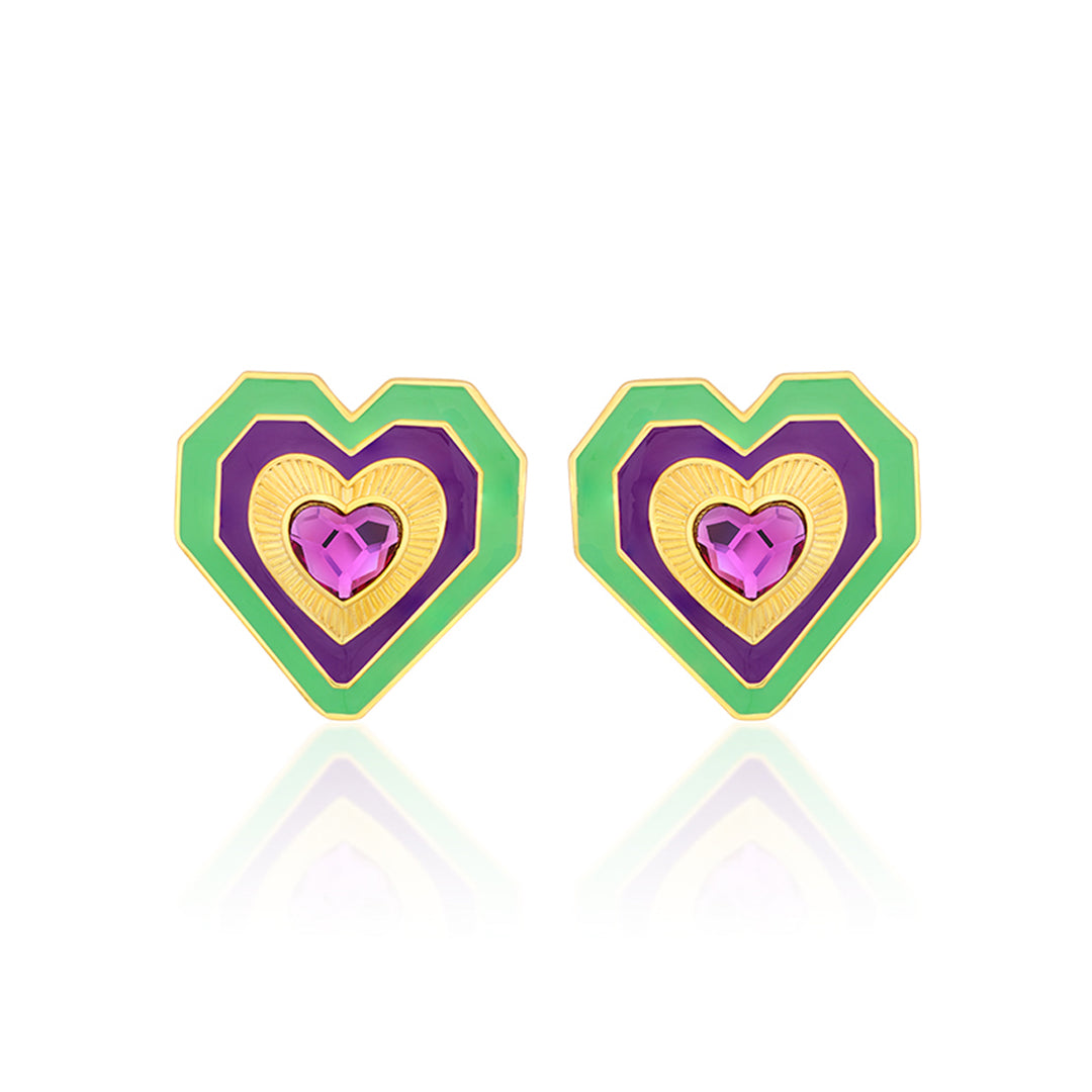 Shining Heart Earrings