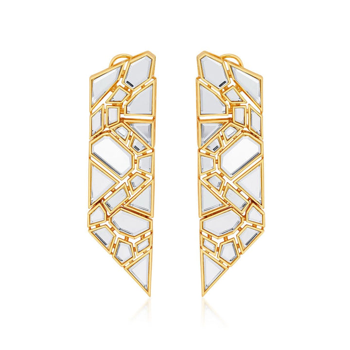 Flash Statement Earrings for Women by Isharya | Modern Indian Jewellery