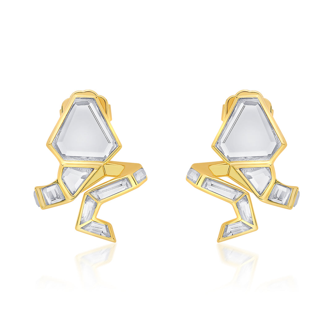 Dazzle Mirror Snake Earrings