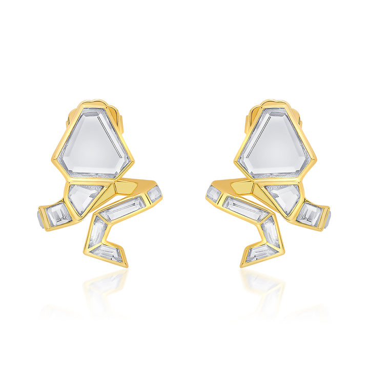 Dazzle Mirror Snake Earrings